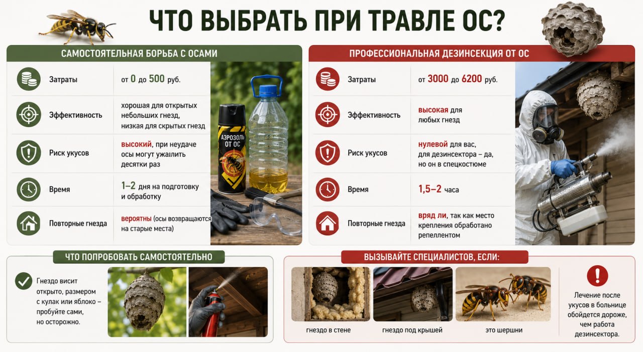 Что выбрать при травле ос